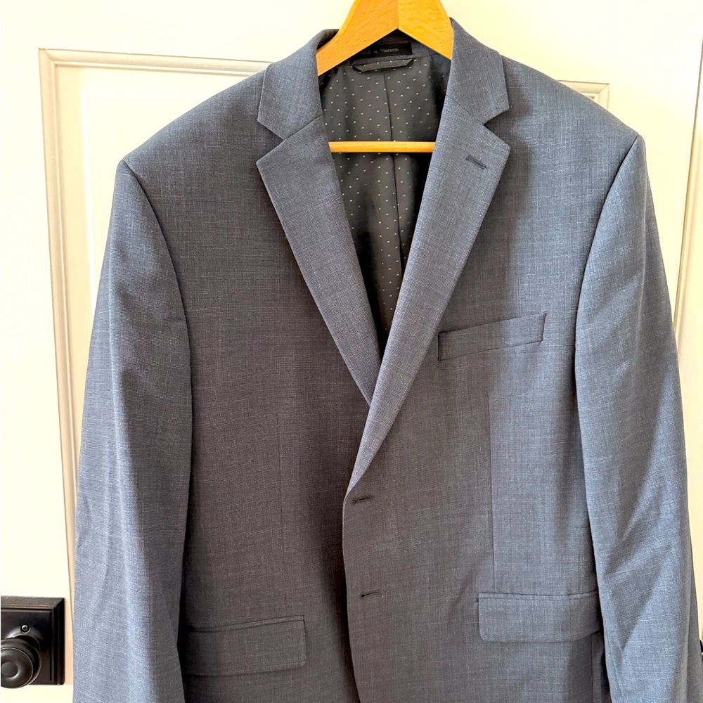 Grey suit jacket